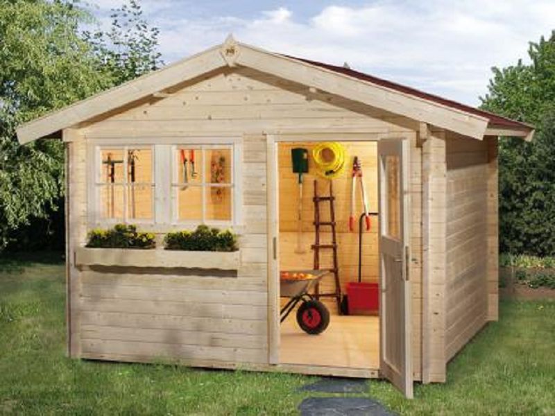 300 x 380cm  Gartenhaus 139 Gr.3, 45 mm