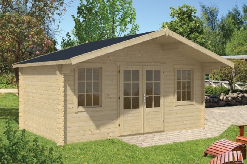 Gartenhaus Blockhütte Skyler 28mm 320cm x 500cm