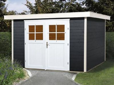 295 x 239cm Gartenhaus 227 Gr.3, anthrazit, 21 mm