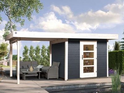 weka Designhaus 172 B , anthrazit, 28 mm, 590 x 300cm