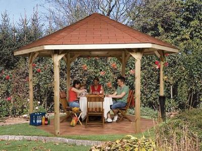329 x 376cm  Pavillon 656 Gr.2, Sparset inkl. roten DS