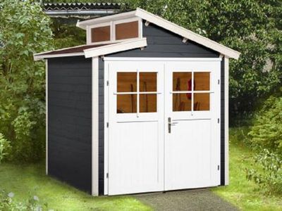 205 x 209cm  Gartenhaus 226 Gr.1, anthrazit, 21 mm