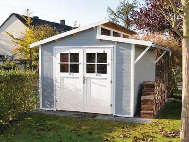 295 x 299cm Gartenhaus 226 Gr.4, grau, 21 mm