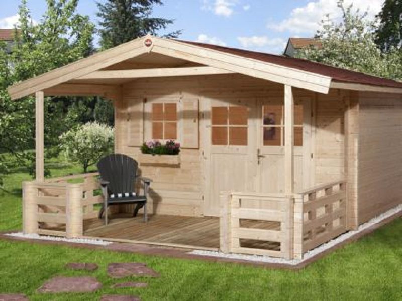 380 x 500cm  Gartenhaus 136 B Gr.1, 45 mm