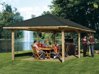 702 x 357cm  Gartenoase/Carport 651 D Gr.3
