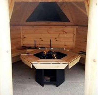 Grillanlage mit Schornstein