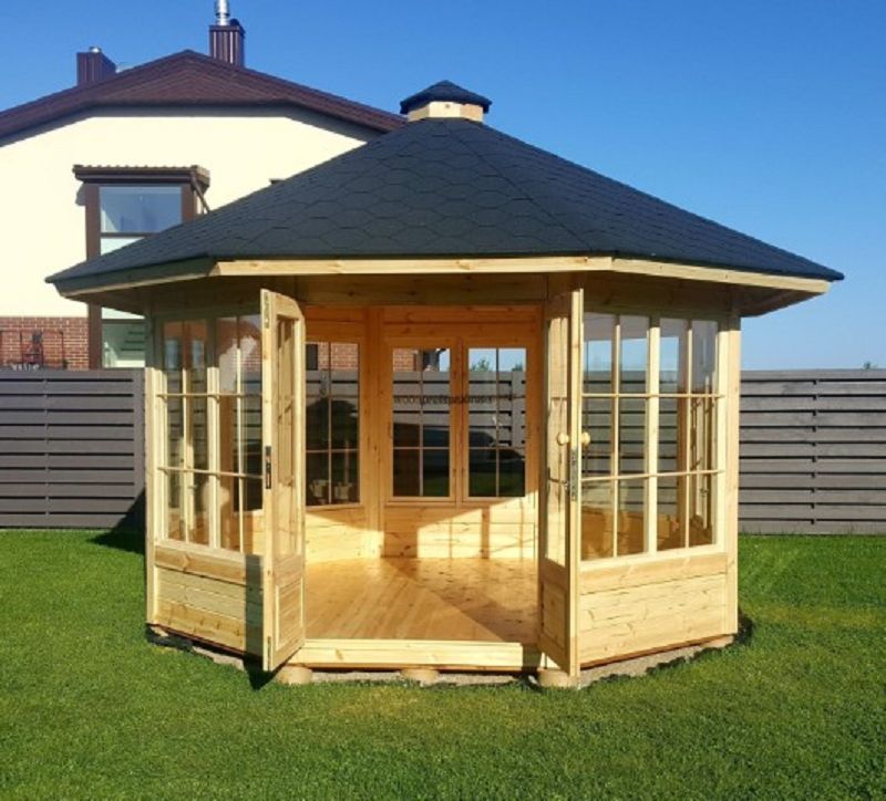 Raucherpavillon Modell 10m²