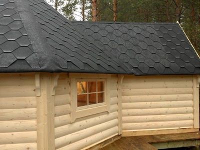 Grillkota 9.2m² mit Sauna-Anbau und optionaler Grillanlage