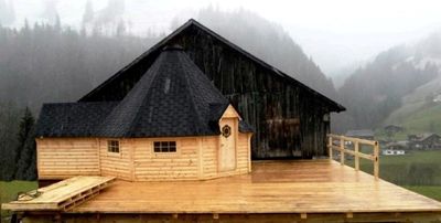 Grillkota XXXL Grillhütte 25m² inkl. Anbau