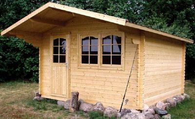 Gartenhaus mit Isolierverglasung SEVILLA 70mm 380x380cm