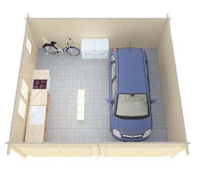 GARAGE D 70mm 595x530cm
