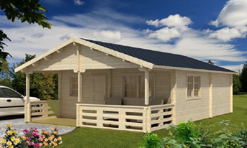 Gartenhaus mit Isolierverglasung TOLEDO C 70mm 595x747cm