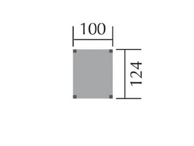 100 x 124cm Tabaluga Drachenturm mit Satteldach, natur