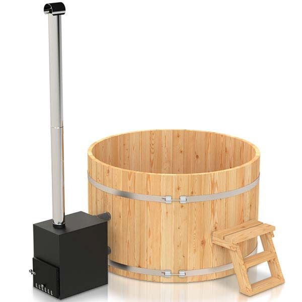 160cm-240cm Fichte Badefass Badezuber Badebottich für Aussenofen