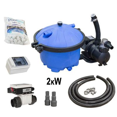 Elektroheizer 2kW Set nur für GFK