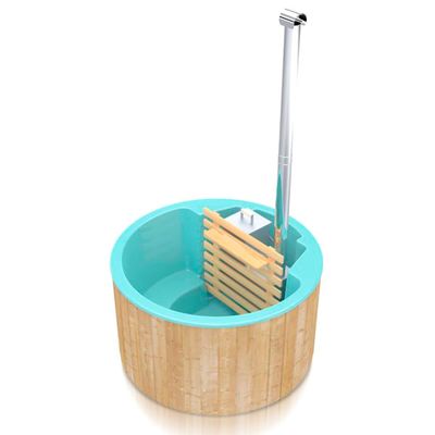 Badezuber für 3-4 Pers. Ø1,8m mit GFK Einsatz