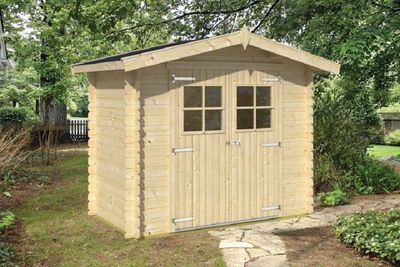 Gartenhaus Blockhütte Malva (mit Boden) 19mm 150cm x 260cm