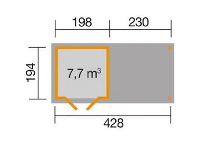 Weka Gartenhaus 321 B Gr.1