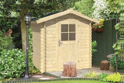 Gartenhaus Blockhütte Eigo 19mm 220cm x 220cm