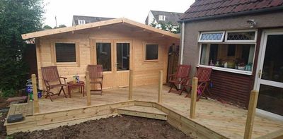 Gartenhaus Karen in 40mm Wandstärke 500 x 320 cm