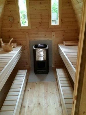 Saunapod 3,0m Gartensauna Aussensauna