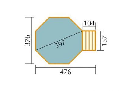 376 x 476cm  Massivholzpool 593 B Gr.1