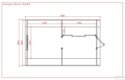 Schlaf / Campingfass 1 oval 300 x 480cm