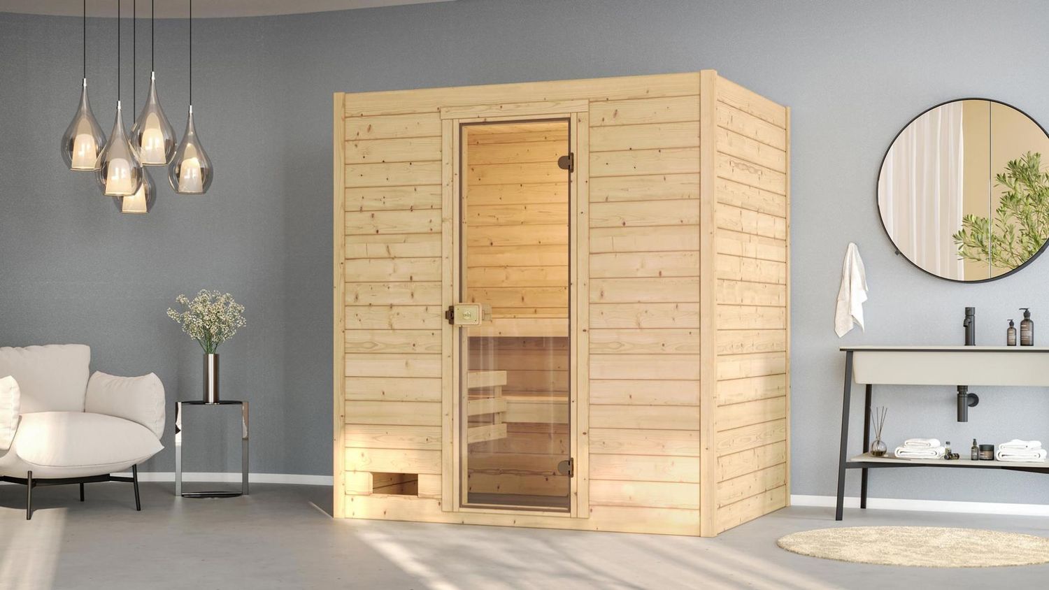 weka Massivholzsauna VALIDA 2  189 x 139 x 203 cm