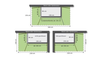 160 x 75cm  Garten [Q] Teras, natur
