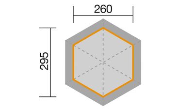 260 x 295cm  Pavillon 656 Gr.1, Sparset inkl. roten DS