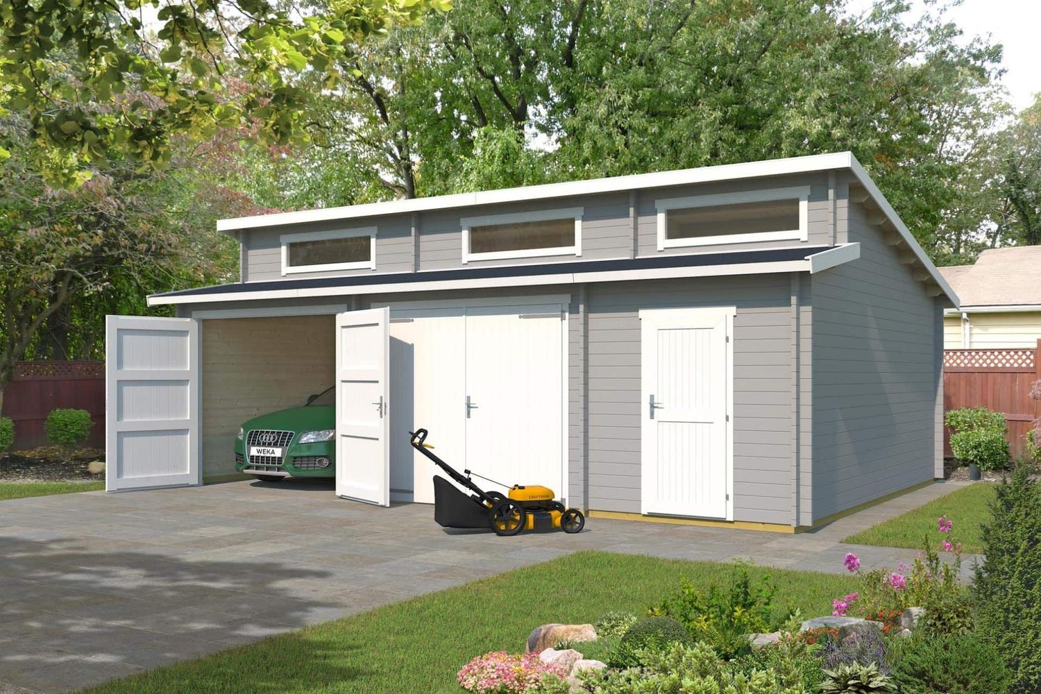 Doppelgarage 441 B 820,00 x T 579,60 x H 321,50 grau