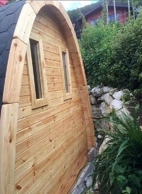 Saunapod 4,8m Gartensauna Aussensauna
