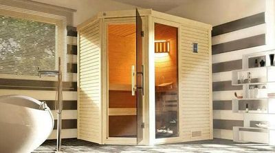 weka Massivholzsauna CUBILIS ECK
