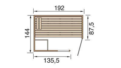 Massivholz-Elementsauna Laukkala