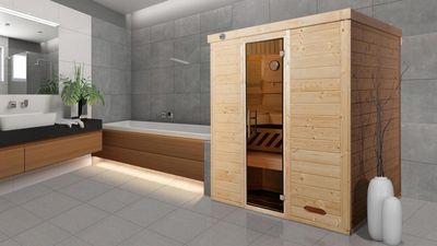 Massivholz-Elementsauna Kemi 4GT