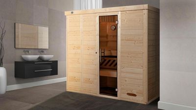 Massivholz-Elementsauna Kemi Gr.3