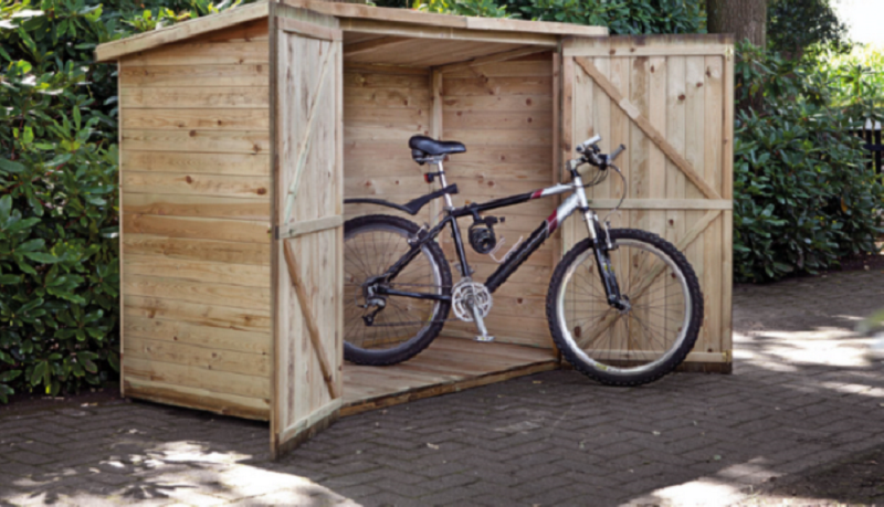 Gerätehaus imprägniert Fahrradschuppen Westerwald 90cm x 200cm