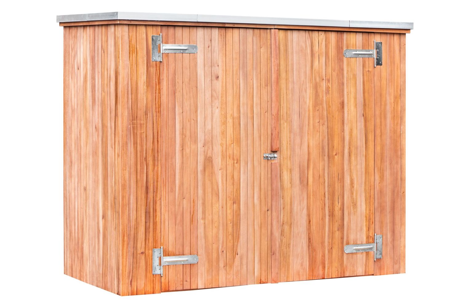 Holz Gartenschrank 205x94x162 cm wetterfest mit Doppeltür