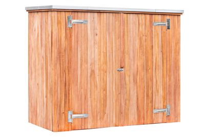 Holz Gartenschrank 205x94x162 cm wetterfest mit Doppeltür
