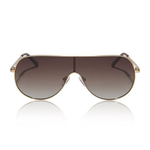 tarzana brushed gold + brown gradient polarized, Color: brown gradient, Size: 136-145