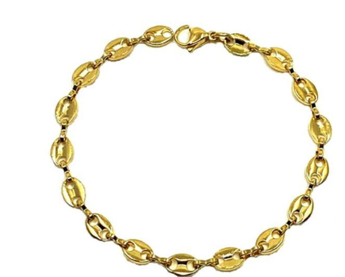 Chain Link Bracelet, Color: Gold