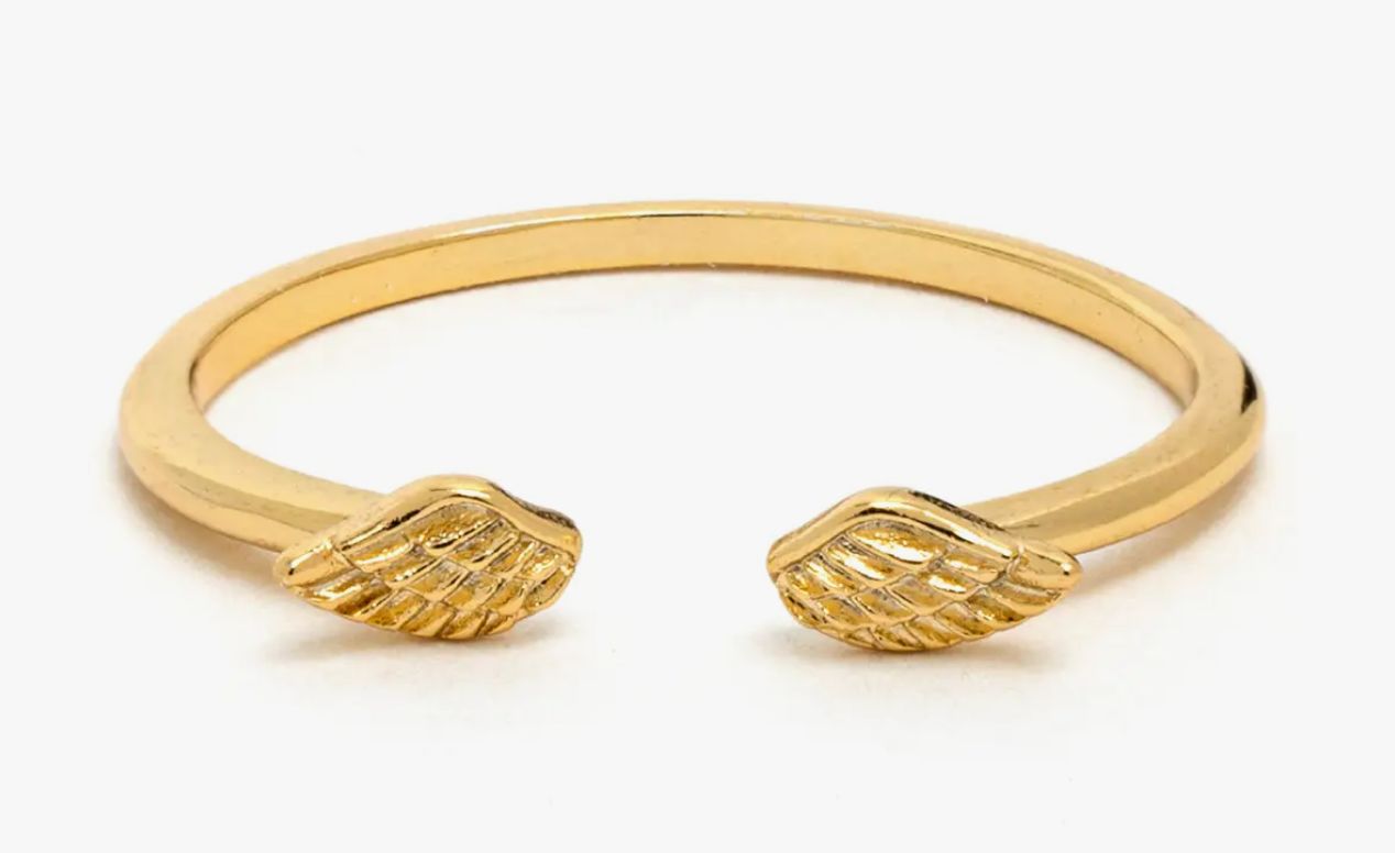 Open Band Rings , Name: Angel Wings