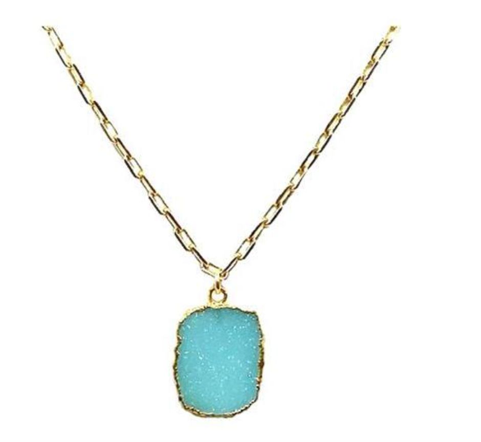Link Gemstone Necklace 