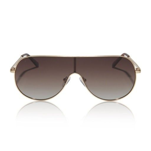 tarzana brushed gold + brown gradient polarized