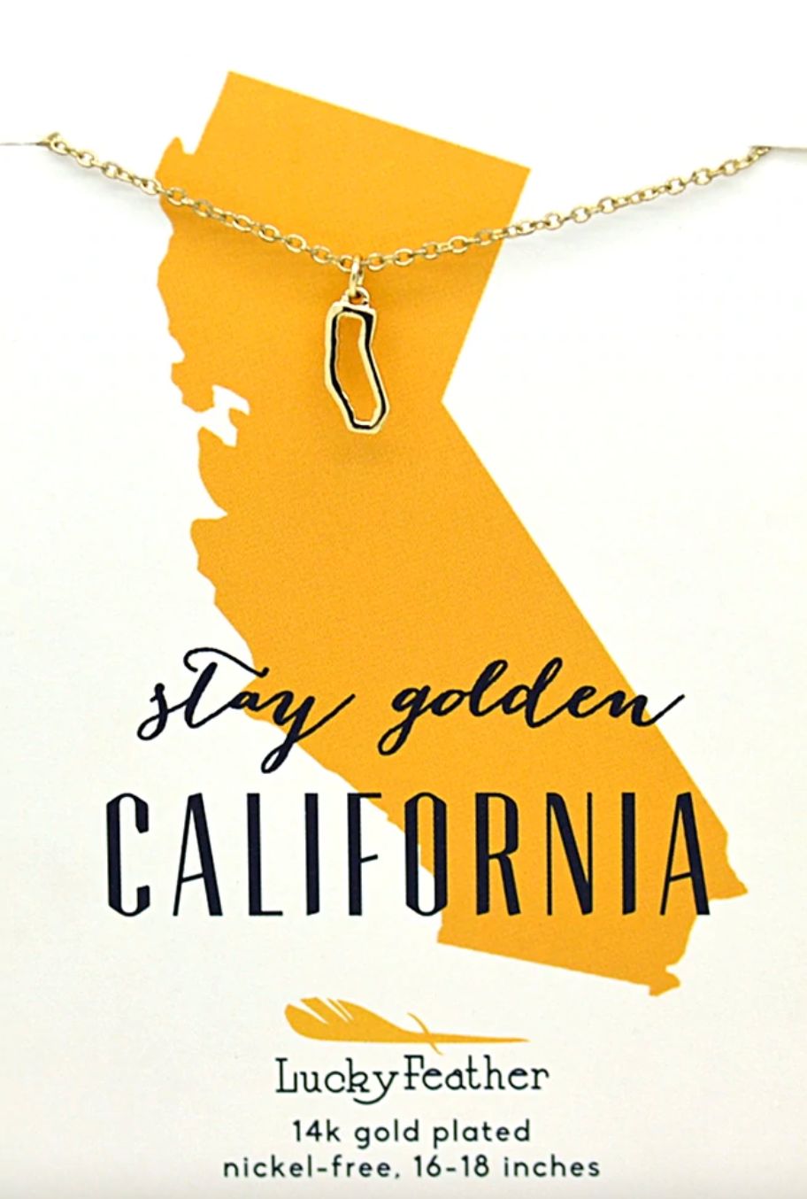 State Necklace- California