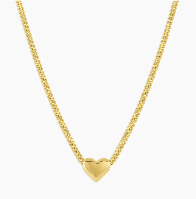 Lou Heart Charm  Necklace