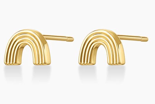 Retro rainbow studs