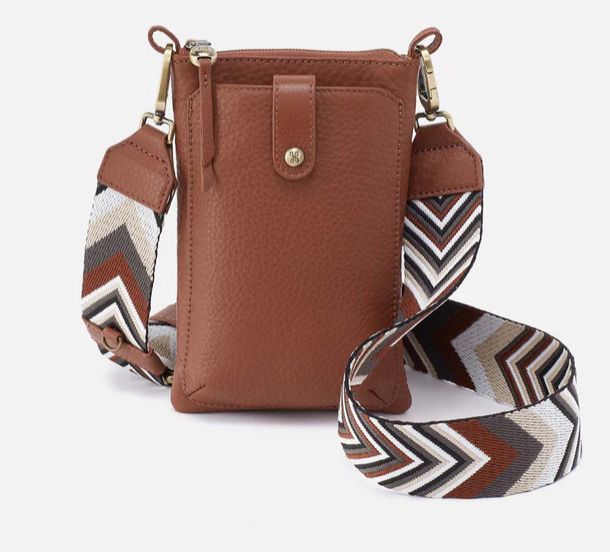 Cass Phone Crossbody, Color: Bridle Brown