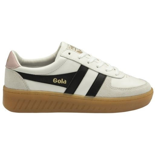 WOMEN'S GRANDSLAM ELITE SNEAKERS, Color: WHITE/BLACK/CHALK PINK/GUM, Size: 6.5