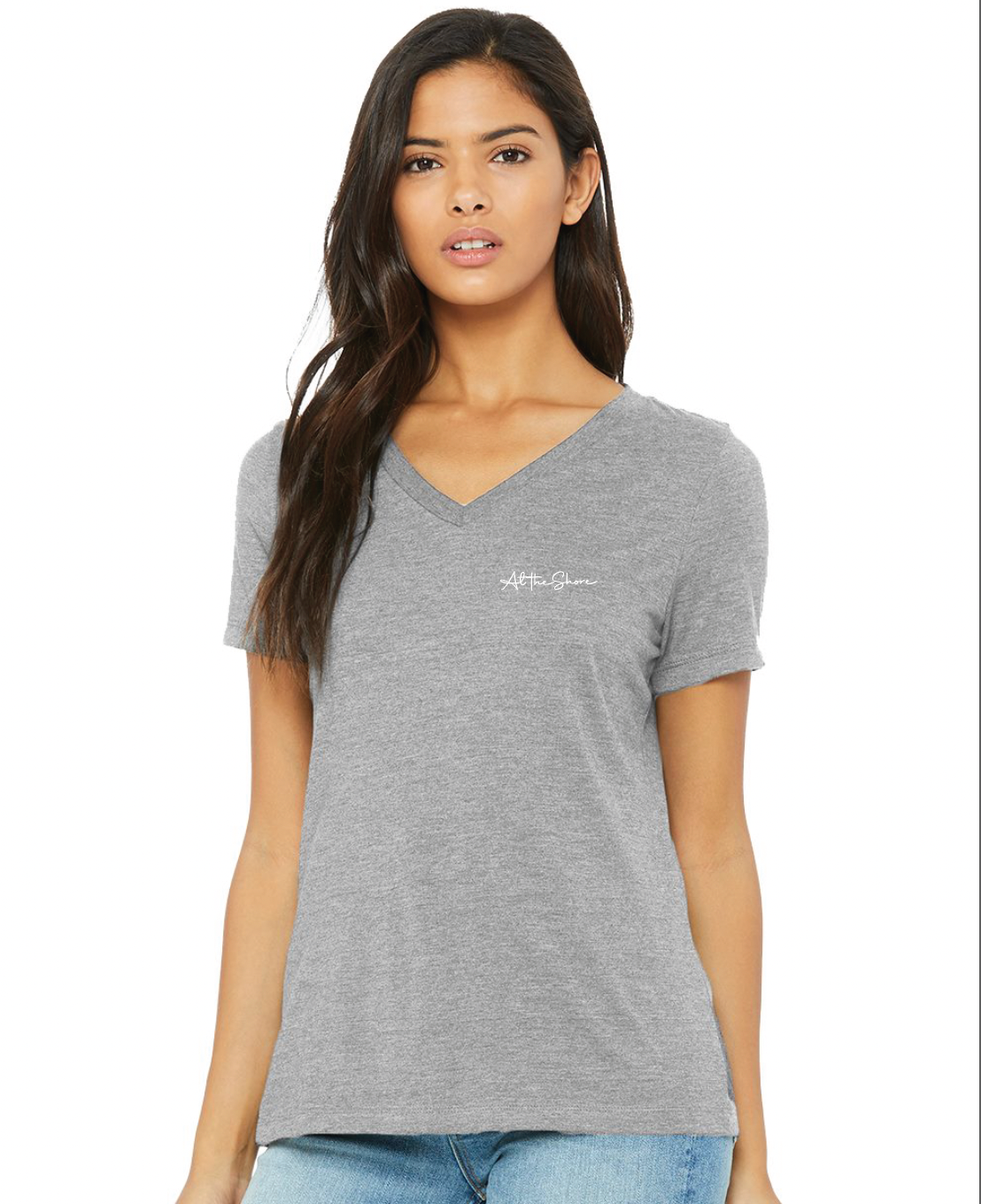 SHORE QUEEN-Script At the Shore Women's Tee Shirt